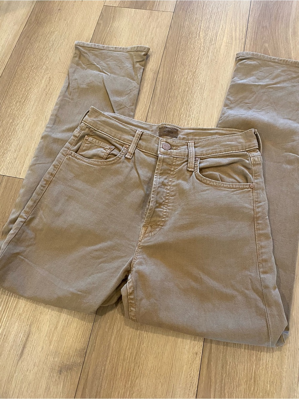 MOTHER The Tomcat Straight Leg Jeans in Chalk It Up Size 27